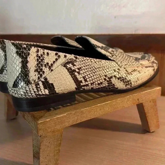 Vince Camuto Snakeskin Print Leather Loafers - Picture 4 of 9